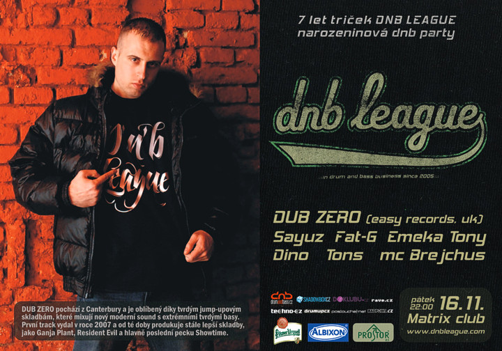 DNB LEAGUE 7th anniversary party feat. DUB ZERO