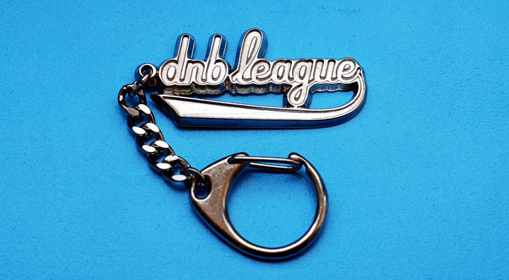 dnb league - metal keyring