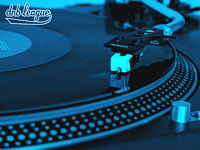 blue wallpaper DNB league - turntable